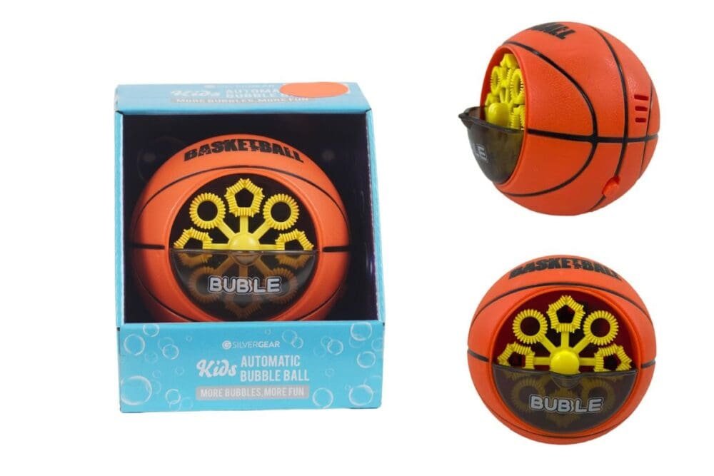 Seifenblasenmaschine für Kinder – Fussball und Basketball - Image 6