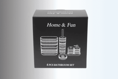 Badezimmer 6-teiliges Set - Grau