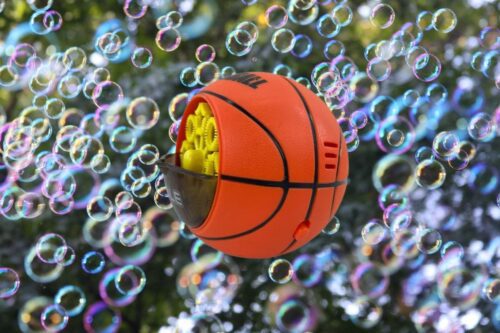 Seifenblasenmaschine für Kinder – Fussball und Basketball
