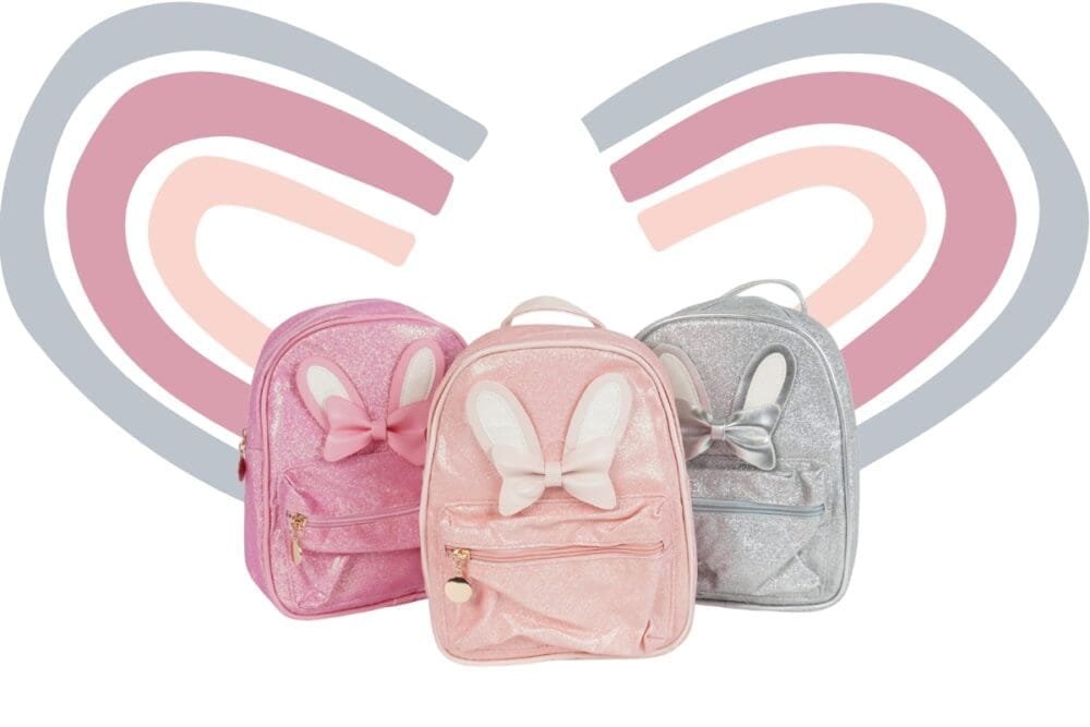 Kinderrucksack Funkelschleifen - 3 Designs