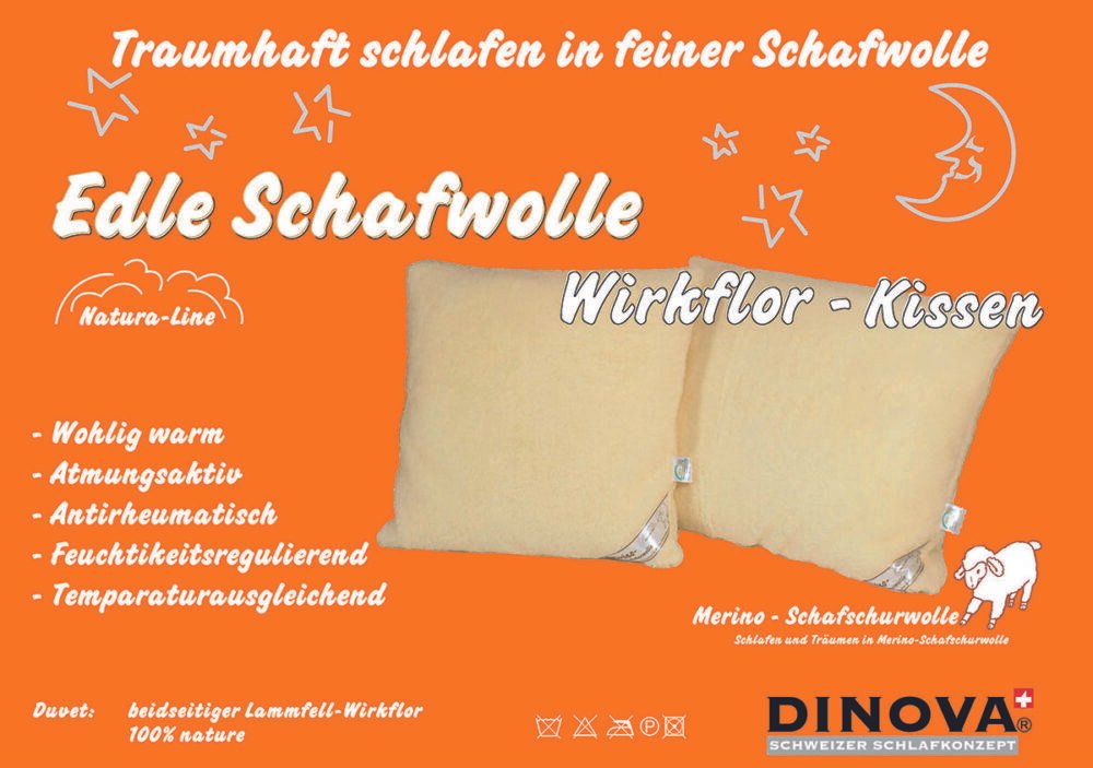 Edle Schafwolle Wirkflor Kissen