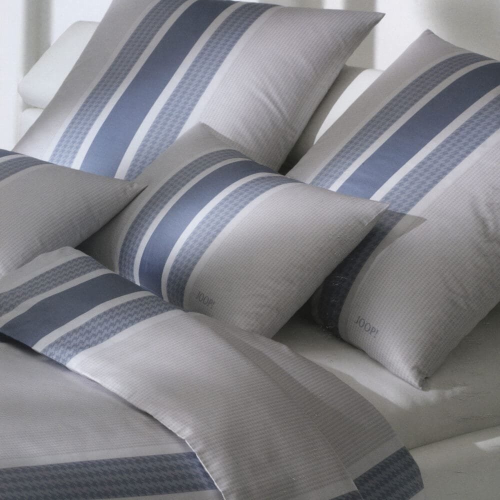 Joop! Fashion Stripes - Stahlblau - Bettwäsche
