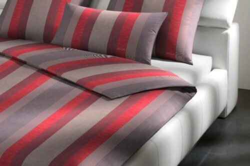 JOOP! Bettwäsche Rapid Stripes Karminrot
