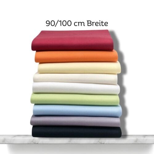Fixleintuch / Spannbettlaken 90/100 × 200 cm – in 16 Farben