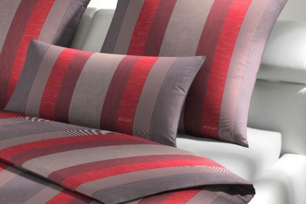JOOP! Bettwäsche Rapid Stripes Karminrot - Image 2