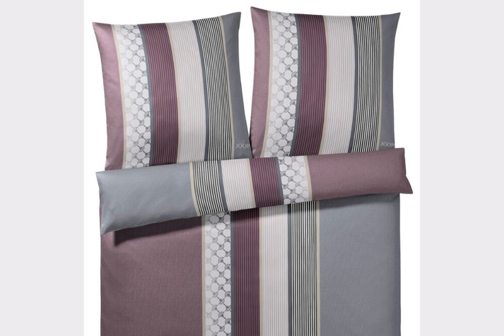 JOOP! Cornflower Stripes Deep Wine Satin Bettwäsche - Image 3