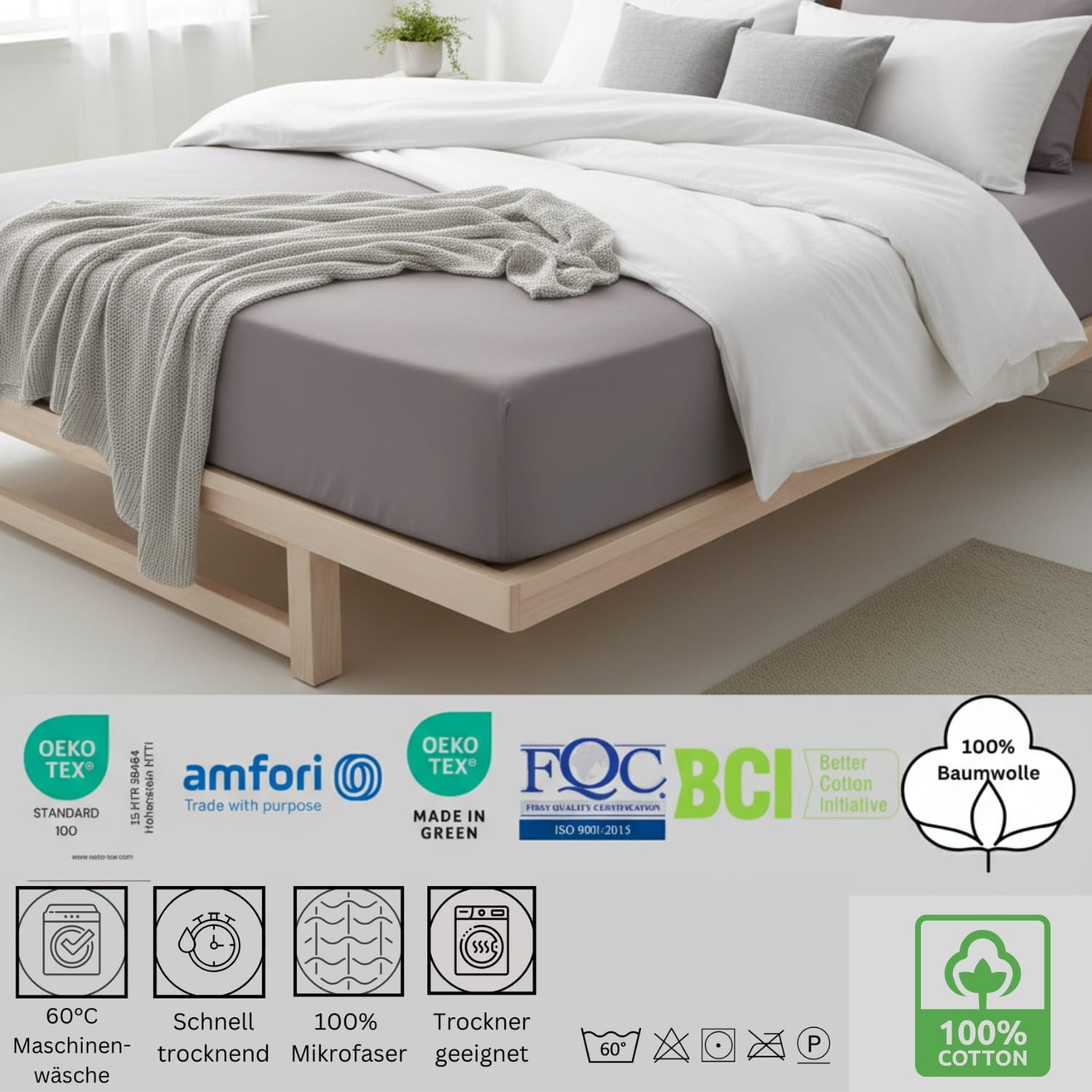 Jersey Fixleintuch – Bellissima Home | 100% Baumwolle