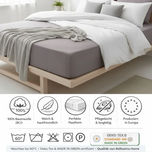 Jersey Fixleintuch – Bellissima Home | 100% Baumwolle