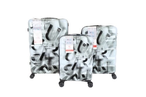 Hartschalenkoffer Set TSA Schloss – Just Life Design – 3 Grössen, Grau