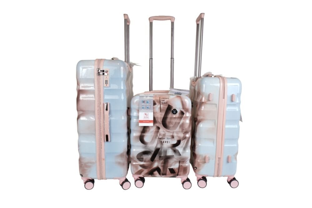 Hartschalenkoffer Set TSA Schloss – Just Life Design – 3 Grössen, Beige