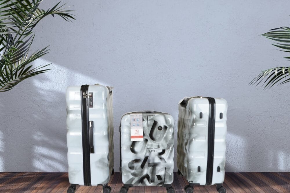Hartschalenkoffer Set TSA Schloss – Just Life Design – 3 Grössen, Grau