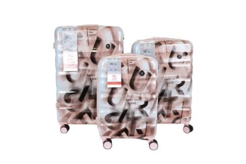 Hartschalenkoffer Set TSA Schloss – Just Life Design – 3 Grössen, Beige