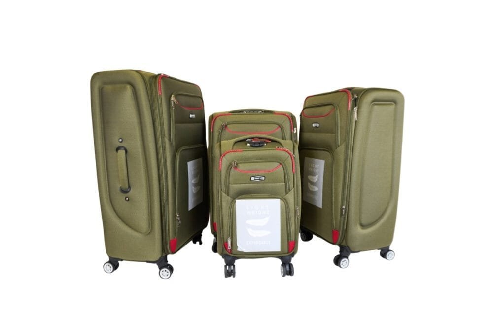 Weichschale Koffer 4er Set – Just Life San Francisco Design | 4 Grössen, 4 Farben