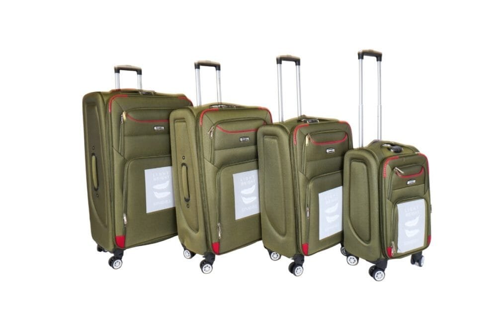 Weichschale Koffer 4er Set – Just Life San Francisco Design | 4 Grössen, 4 Farben