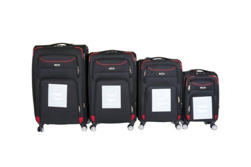 Weichschale Koffer 4er Set – Just Life San Francisco Design | 4 Grössen, 4 Farben