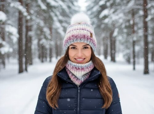 Just Life Strickmütze und Schlauchschal Winterset