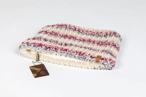 Just Life Schlauchschal Farbverlauf Creme Rosa Hellblau