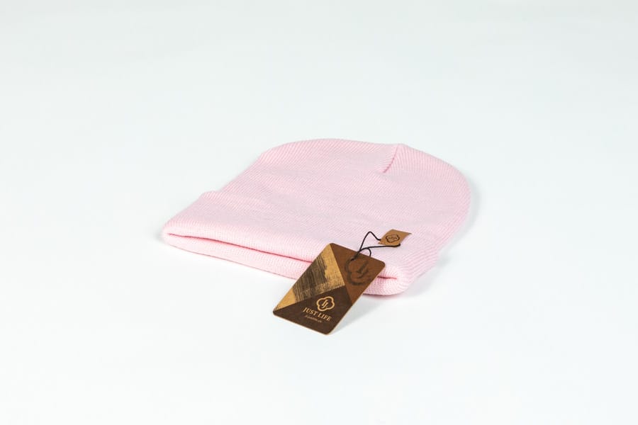 Just Life Beanie Pink – modische Strickmütze für kalte Tage