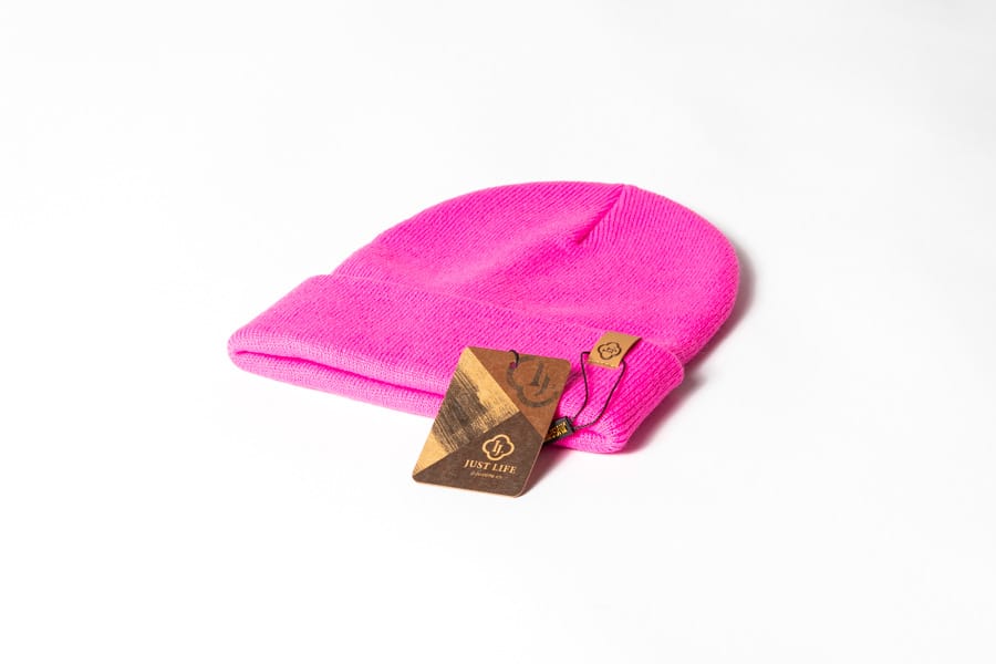 Just Life Beanie Pink – modische Strickmütze für kalte Tage