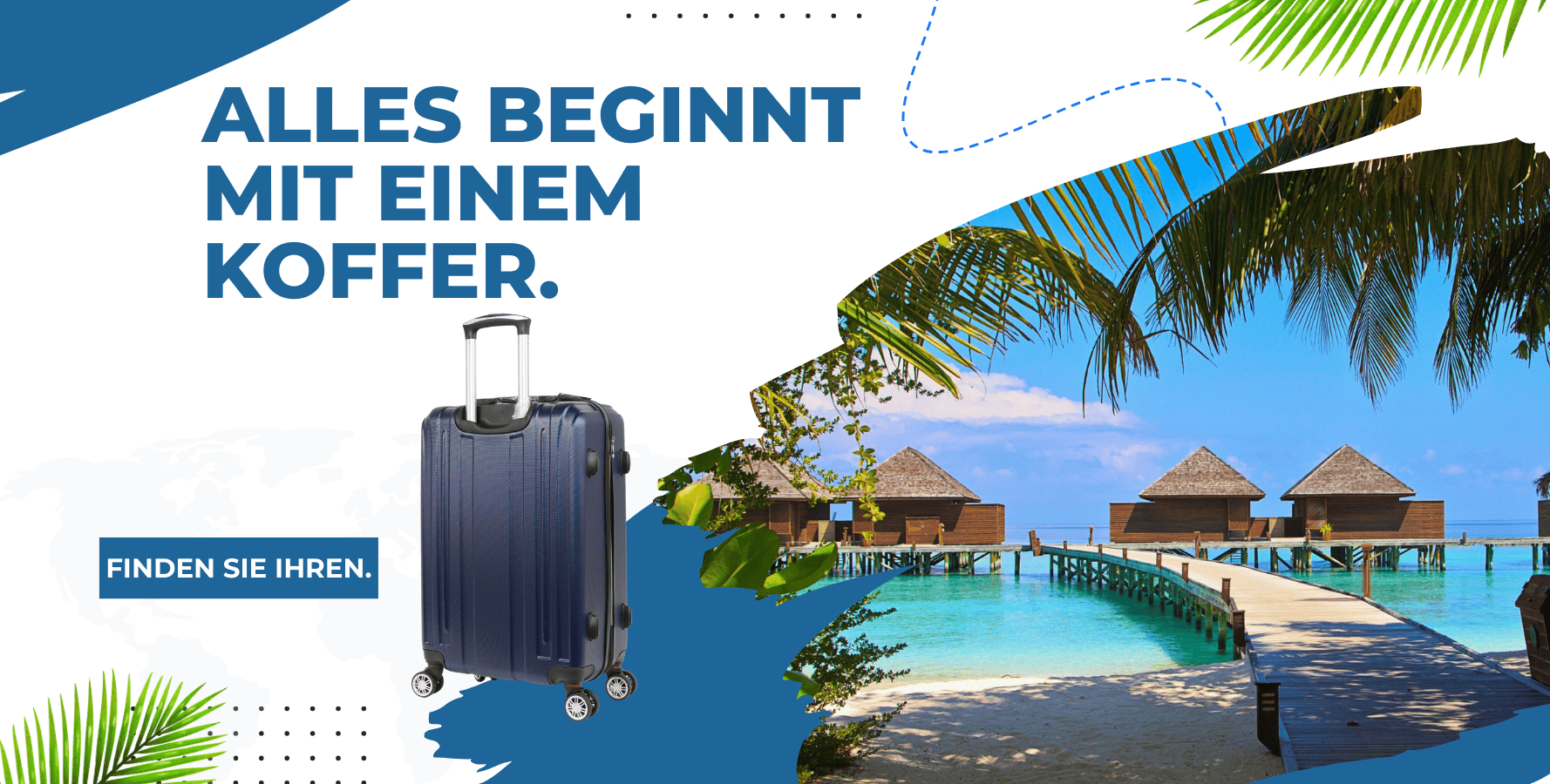 Hartschalenkoffer mit 4 Rollen