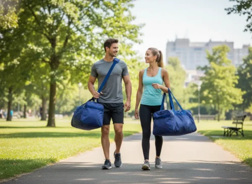 Reisetasche Sporttasche Blau 60 cm